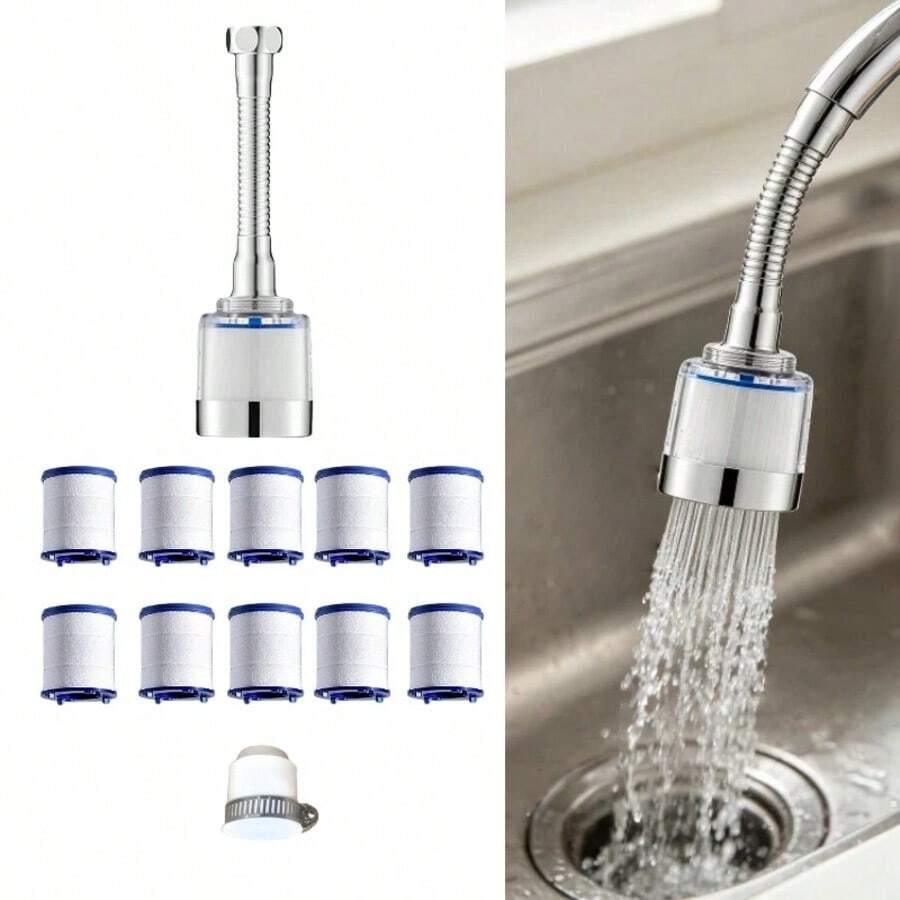 Multi-Layer Filtration Faucet Water Purifier, Universal Interface, Easy Installation Without Drilling Or Tools, Convenient Disassembly, Assembly And Filter Replacement