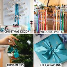 25 Yards Multi-Size Perforated Blue Single-Sided Polyester Satin Ribbon, Minimalist Style Ribbon For DIY Crafts + Hair Accessories, Gift Box Packaging Ribbon, Floral Bouquet Tie, Floral Ribbon, Handmade Gift Wrap Ribbon - Kong Lan - View 3