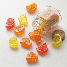 5pcs Exquisite Glass Beads, Handmade Fruit Decor Beads, Suitable For DIY Bracelet, Necklace And Jewelry Making Accessories - Orange - View 5