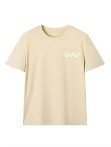Women's Round Neck Printed Short Sleeve T-Shirt, Casual Loose Fit, Super Soft & Comfortable Fabric, Ins Street Fashion Style, Classic All-match Graphic Tee, Breathable Lightweight Daily Basic Top, Perfect for Daily Wear, Casual Vacation, Office Commute, Outdoor Going Out, Weekend Gathering, Shopping and Leisure Activities, Ladies Trendy Oversized Casual Pullover T-Shirt - Albaricoque - Ver 3