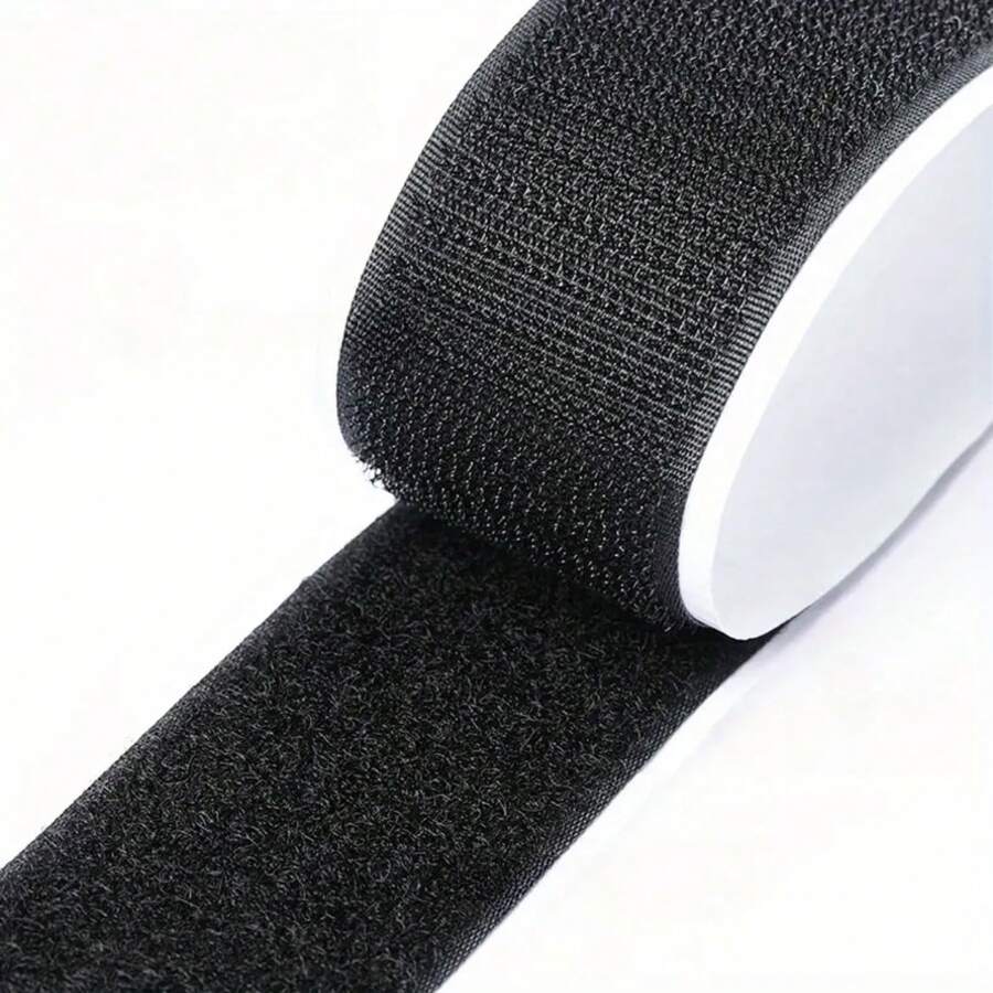 2 cuộn băng dính gai nylon chịu lực cao, keo dính chắc chắn, chống trượt, dùng cho đệm ghế sofa, dải cố định tái sử dụng cho thảm và vải, hai mặt. - 1 cuộn bột nhào có móc + 1 cuộn bột nhào thô - Xem 1