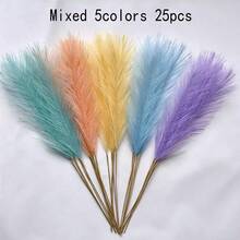 55cm/21.65in Artificial Rainbow Pampas Grass, Wedding Decor, Easter Decor, Vase Filler, Tabletop Centerpiece, Valentine's Day, Wedding Party, Home Decoration - Multicolor - View 15