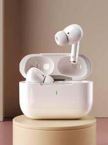 True Wireless Bluetooth Earbuds With Built-In Microphone For Clear Calls, Long Battery Life, Sweat-Resistant Design, Compatible With IOS And Android Devices, Suitable For Fitness, Running And Daily Use - White - View 2