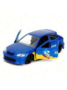 Simba Sonic Jada Toys 索尼克 X 本田思域 Type-R 合金车模 - 1:32 比例动漫收藏车 - 彩色 - 查看 5