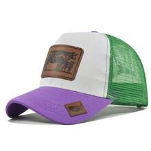 Men Baseball Cap - WhiteDpurpleY - View 13