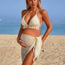 Swim Vcay Conjunto de bikini halter para embarazadas para vacaciones en la playa - 01 - Ver 6