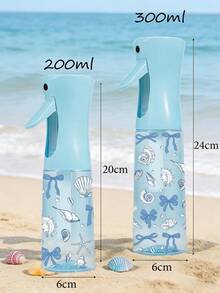 Seestern & Muschel Muster PET Nachfüllbare Reise Sprühflasche, professionelle Hochdruck Zerstäuber Sprühflasche, 200/300ml Hochdruck kontinuierliche automatische Vakuum Fein-Nebel Sprühflasche, Haarstyling Werkzeug, Haarpflegeprodukt, Zubehör, Reiseartikel - Verschiedenfarbig - Übersicht 6