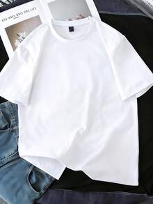 lgodón, negra, con diseño de carreras del Nürburgring, corte holgado, manga corta, algodón puro, nueva colección primavera/verano, ropa deportiva para hombre, elegante, suave y transpirable. - Burdeos - Ver 2