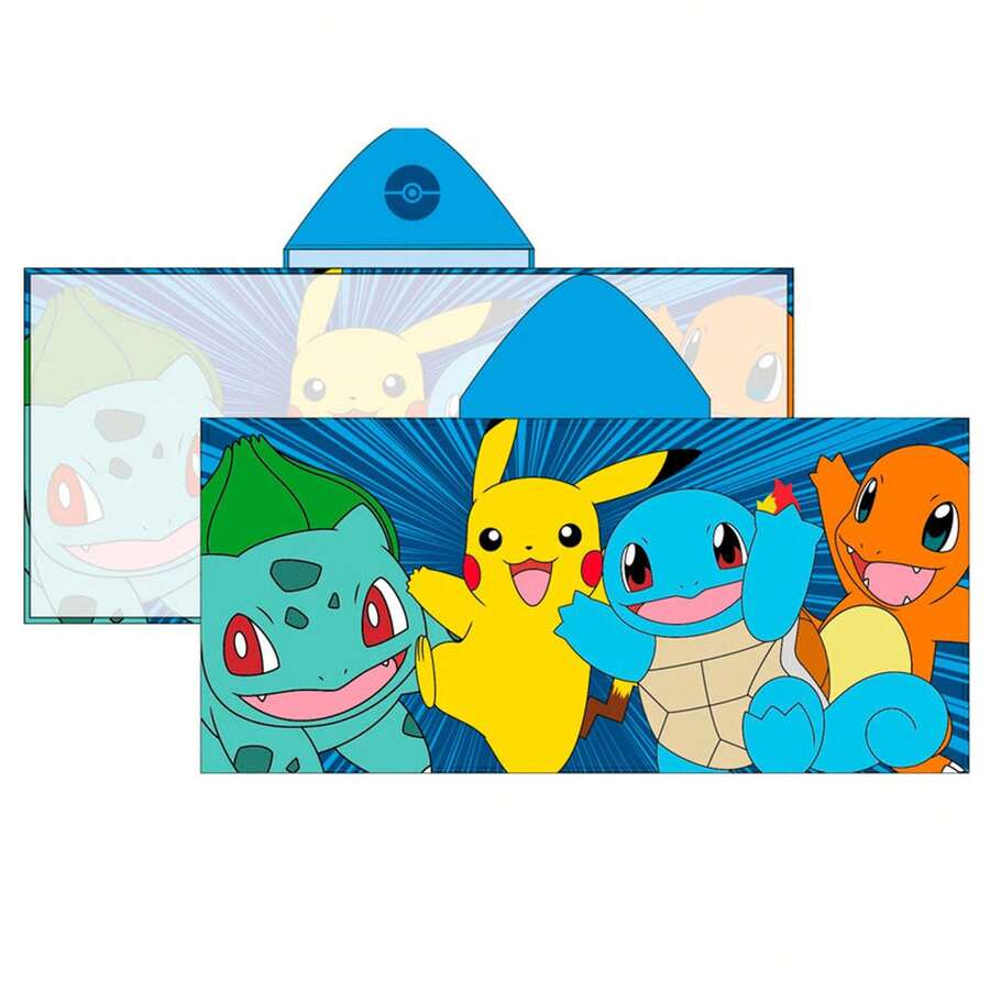 KIWI pokemon منشفة شاطئ بيكاتشو بوكيمون 100% قطن، مرخصة رسمياً، منشفة حمام وحمام سباحة ناعمة وماصة 70x140 سم - الخيار 4 - مشاهدة 1