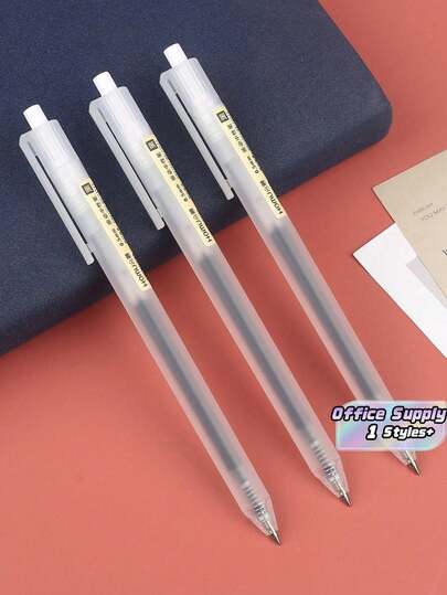 10pcs Colors Minimalist Matte Click Pen 05mm Bullet Tip Writing Gel Pen For Office Journaling Gift Sets Birthday Party Favors Supplies Trending Stationery