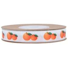 1 Roll Colorful Fruit Polyester Ribbon, Back To School Apple Ribbon, Orange Lemon Blueberry Printed Ribbon, Gift Wrapping Ribbon, Handmade DIY Candy Decoration Ribbon - 1cm-10 Sizes - View 7