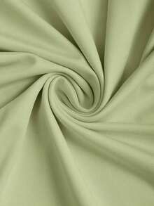 Vestido ceñido sexy con volantes asimétricos en los hombros, que cincha la cintura y tiene una silueta favorecedora, falda mini elegante francesa - Verde - Ver 6