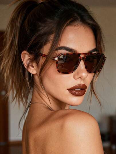 1 par de gafas de moda de montura grande y estilo Y2K en color negro, gafas de playa y conducción a la moda, accesorios de playa, estilo callejero, adecuadas para combinar con suéteres, chaquetas, sudaderas, pantalones de cuero y pantalones cargo, estilo Y2K, adecuadas para vacaciones de verano en la playa, actividades al aire libre y viajes