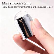 Bộ dụng cụ dập móng nghệ thuật bằng silicon có thể tháo rời (2 cái/1 cái) | Dụng cụ dập móng nghệ thuật bằng silicon chất lượng cao kèm dụng cụ gạt, siêu dính, hình in rõ nét, dụng cụ dập móng nghệ thuật đa chức năng dành cho tiệm làm móng DIY. - Nhiều màu - Xem 5
