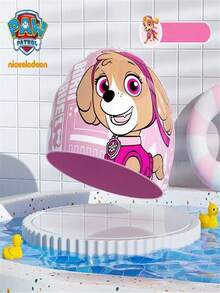 Paw Patrol 1顶Woof Woof Team儿童泳帽，采用柔软硅胶材质，防水、防滑、高弹性。适合3-6岁男孩女孩。保护头发和耳朵。游泳用品，水上运动装备。 - 多色 - 查看 9