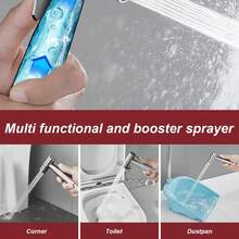 Pet-Friendly 304 Stainless Steel Shower Sprayer - Gentle Water Flow Cares For Pets' Fur, Easy To Rinse Off Foam, Makes Bathing Hassle-Free, Available In Multiple Sizes - Silver - View 4