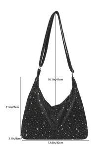 Bolso de mano grande de moda para mujer, nuevo diseño de bolso de hombro, bolso elegante - Negro - Ver 5