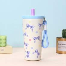 1pc New Creative Cute Puppy Pattern Insulated Coffee Mug, 500ml/16.95oz. With Portable Handle, Suitable For Outdoor Camping, Picnic Or Gift. - Multicolor - View 10