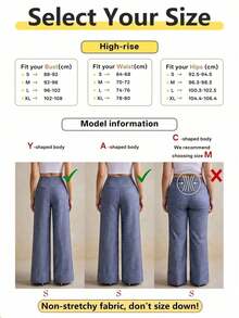 Pantalones anchos de pierna ancha de estilo palaciego bohemio vintage, de alta gama, de jacquard azul marino lavado, para mujer, adecuados para volver a la escuela, Año Nuevo, fiestas, uso diario y vacaciones - Marrón - Ver 8