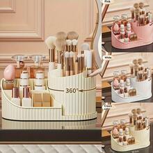360° Rotating Storage & Organization, Makeup Storage, Makeup Display Rack & Makeup Storage Box, Makeup Storage Box, Multi-Functional Rotating Makeup Storage Rack, Suitable For Lipsticks, Eyeshadow Brushes, Makeup Brushes And Makeup Tools | Bedroom Desktop Rotating Rack, Large-Capacity Dust-Proof Makeup Storage Box,Bedroom Room Decor,Back To School - View 7