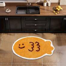 Cartoon Fish Bathroom Mat - Non-Slip, Faux Fleece Material, Machine Washable Bath Mat With Smiling Face Design, Bathroom Carpet, Doormat, Bathroom Accessories, Area Rug, Printed Carpet - Non-Slip, Fun Shower Decor, Pink, Soft Super Microfiber, Bathroom Mat, Bath Mat, Bathroom Decor, Rug For Bathroom, Door Mat, House Mats, Kawaii Rug, Suitable For Bathroom, Bathroom Decor - Cartoon Fish - View 9