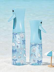 Seestern & Muschel Muster PET Nachfüllbare Reise Sprühflasche, professionelle Hochdruck Zerstäuber Sprühflasche, 200/300ml Hochdruck kontinuierliche automatische Vakuum Fein-Nebel Sprühflasche, Haarstyling Werkzeug, Haarpflegeprodukt, Zubehör, Reiseartikel - Verschiedenfarbig - Übersicht 1