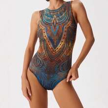 Smart Sun Protection Swimsuit For Women, New Quick-Dry Swimwear Beach Dress - Royal Blue - View 12