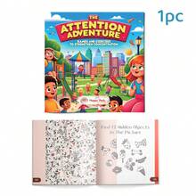 Libro de actividades Focus Quest, Libro de práctica de búsqueda de objetos ocultos, Actividades de entrenamiento de enfoque visual y concentración - Multicolor - Ver 9