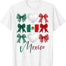Mes de la Herencia Hispana de México con camiseta Mexin Girls 220G BasicC1A de primera calidad para hombres, 220G para mayor comodidad. A1DA1 está diseñado para adaptarse a todos los tipos de cuerpo, independientemente del género. Tejido de alta resistencia C1Ality, adecuado para cualquier tipo de A1JE, suave y duradero. C1AMIS1 Traje deportivo para mujer, traje de otoño, Ui Via1je, ropa temática para hombre, utilizada para diversas ocasiones festivas, ropa temática de la Copa Mundial 2026, Camiseta Gráfica Vintage Oversized Mujer Algodón - Blanco - Ver 7
