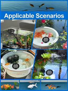 1件3D打印漂浮式水族箱装饰品，带洞穴躲藏处和喂食环 - 多功能鱼床，适用于龙鱼、虾和小鱼装饰，可作为淡水鱼和海水鱼的吊床躲藏处，以及水族爱好者的休息床。 - 彩色 - 查看 6