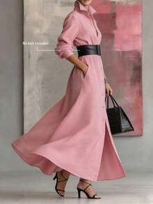 Women Long Dresses - Rose - View 3