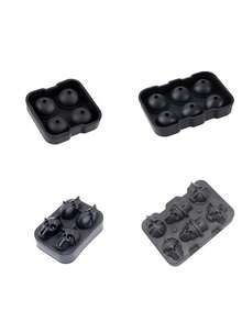 Khay làm đá hình đầu lâu 10 lỗ, khuôn silicon, khuôn làm bánh hình đầu lâu, dụng cụ làm đá viên, đồ dùng làm đá tự chế sáng tạo. - Nhiều màu - Xem 8