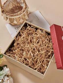 Raffia Paper Shredded Shiny Paper Filler For Gift Boxes, Colorful Paper Strips Confetti Wedding Decoration - View 2