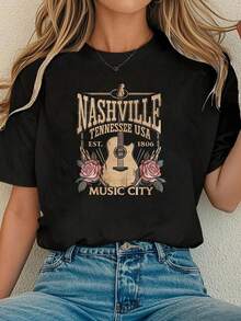 Women T-Shirts - Black - View 6