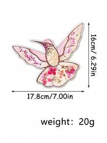 蜂鸟彩绘玻璃窗饰 母亲节礼物 Presed FlowerArt 定制彩绘玻璃蜂鸟阳光捕捉器 送给妈妈的礼物 - A - 查看 8