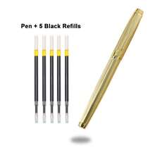 One Pen 奢华镀金金属圆珠笔 / 可替换笔芯 / 0.5mm / 优雅商务签名笔 / 适用于行政办公室 / 男女皆宜的专业礼品笔。 - 筆 - 查看 14