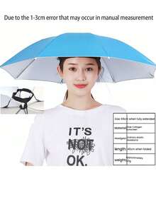 Foldable Sun Hat, Fishing Hat, All-Weather Umbrella. Suitable For Outdoor Sun Protection And Fishing, Spring/Summer Style. Portable Summer Item. - Umbrella Hat - View 15