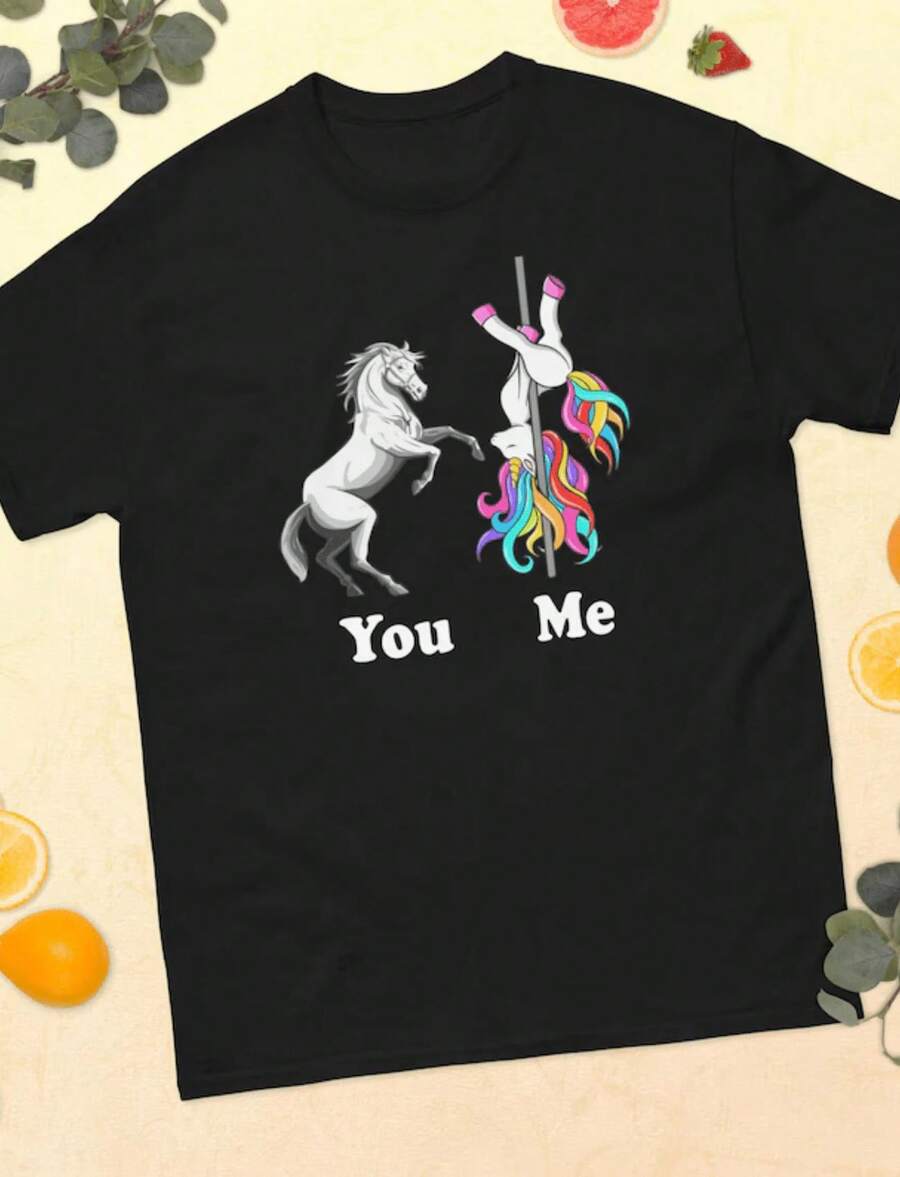 1 T-Shirt "Whatever Covers Your Donuts", Donut T-Shirt, Dessert T-Shirt, Funny Food T-Shirt, Donut Lover T-Shirt, Funny Graphic T-Shirt, Best Friend Gift, 180g 100% Cotton. - 黑色 10 - 查看 1