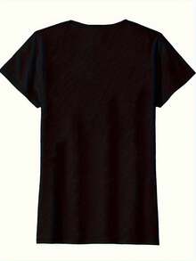 Elegant Daily Top es una camiseta casual de cuello redondo para mujer, estampada con las palabras "Celebrando Mi 60º Cumpleaños", hecha de tela transpirable y absorbente de sudor, cómoda para todas las estaciones y adecuada para celebraciones de cumpleaños. Camiseta Chic de Moda de 180g - Negro - Ver 7