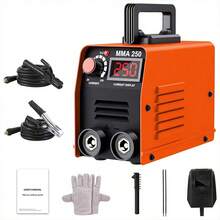 MMA250 Mini Home Welder, IGBT Inverter Welder, Cooperative Control, Suitable For Beginners - US A Type Plug(110-127V) - View 2