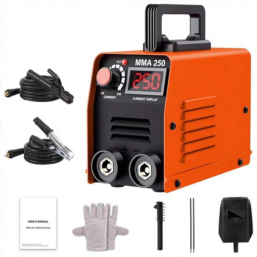 MMA250 Mini Home Welder, IGBT Inverter Welder, Cooperative Control, Suitable For Beginners