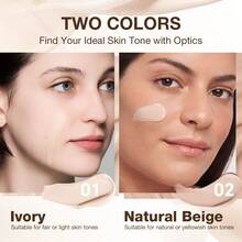 Small Tube High Coverage Concealer, Hides Acne Marks, Dark Circles, Tattoos, Long-Lasting Waterproof Foundation Cream - Multicolor - View 2