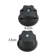 Modern Matte Black Shower Handles, 2-Piece Set, Compatible With Standard Valves – Durable And Non-Slip Bathroom Replacement Parts - C-black Handwheel 2 - View 3