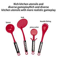 Mini Kitchen Toy Set, Realistic Cooking Toys, Creative Role Play Kitchen Utensils Toy Set With Realistic Food, Cookware Accessories, Pots, Bowls, Knives, Suitable For 3-10 Years Old Boys And Girls, Parent-Child Interaction, Holiday Gift - 彩色 - 查看 10