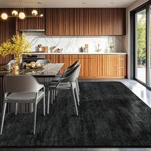Black Solid Color Modern Minimalist Washable Rugs Area Rugs For Living Room Doormat Bathmat Room Decoration Rugs For Bedroom Large Carpets Ultra Soft Dining Room Rug Low Pile Rug For Home Office Decor Kitchen Rugs For Entryway Bathroom - 多色DT - 查看 2