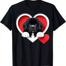 Camiseta impresa para hombres y mujeres - Negro - Ver 1