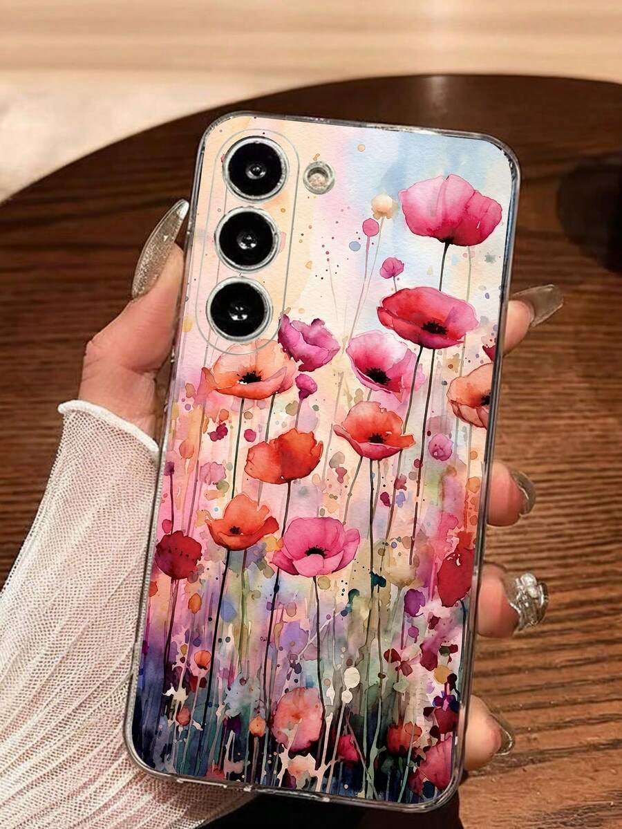 1个渐变幸运花软壳手机壳,兼容华为荣耀、Galaxy A04e/12/A13/A14/A34/A50/A52/A53/A54/S21/S22/S23/S24/S25/S25Ultra/S26/S26 Plus/S26 Ultra、6A/7A/8A、12T/13T - 無色 - 查看 1