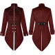 251118 Dark Swallowtail Trench Coat (Red)