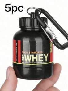 3pcs/1pc PP Material Mini Portable Protein Powder Bottle, Random 100ml Protein Powder Container, Multipurpose Shatterproof Reusable Plastic Cylinder Lock Container, Kitchen Supplies, Mini Portable Protein Powder Bottle, Suitable For Outdoor Sports, Gym Fitness, Mother's Day, Gift For Mom - View 12