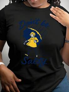 Limited Edition Women's T-Shirt, Lightweight And Breathable, Made Of Soft, Breathable, Medium-Stretch Cotton Fabric, Regular Length. Perfect For Casual Wear In Spring, Summer, And Fall. Lightweight Cotton. - Black - View 12
